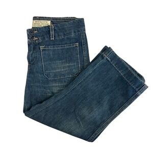 American Eagle Outfitters AE Denim Wide Leg Jorts Women Size 2 Blue